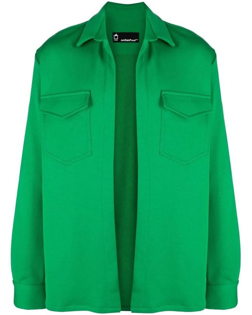 Styland Green X Notrainproof Cotton Shirt Jacket