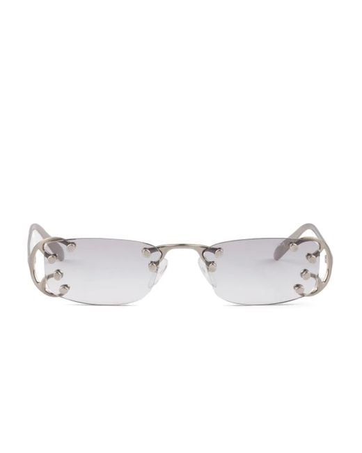 Prada Metallic Metal-Frame Sunglasses