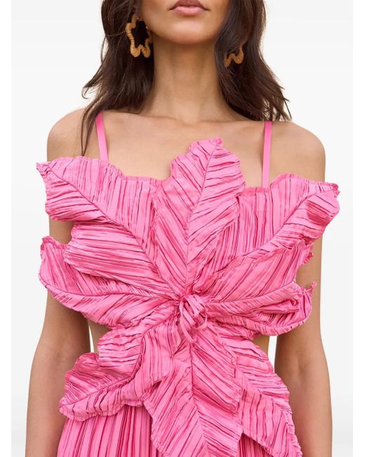 Cult Gaia Pink Hestra Gown