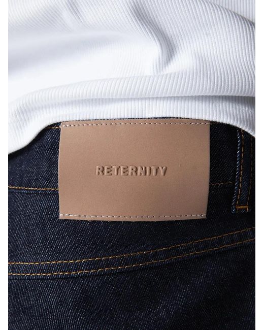 RETERNITY Blue Essential Straight-Fit Jeans for men