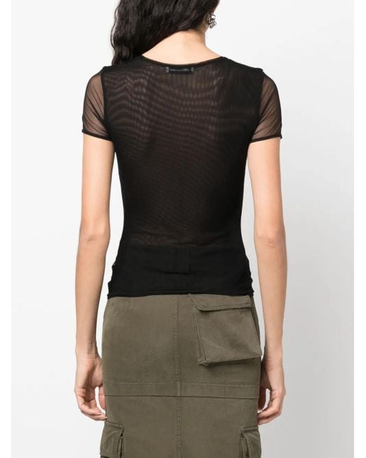 T-Shirt Con Logo di Blumarine in Black