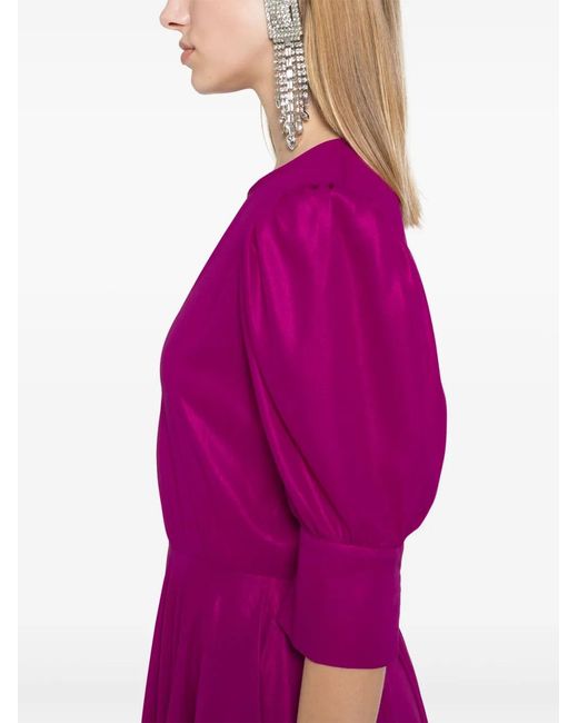 Parlor Metallic Midi-Jurk in het Purple
