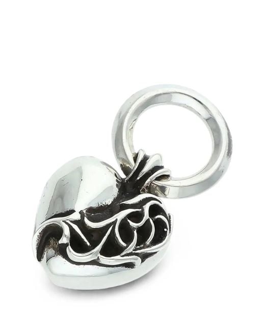 Chrome Hearts White Heart Pendant for men