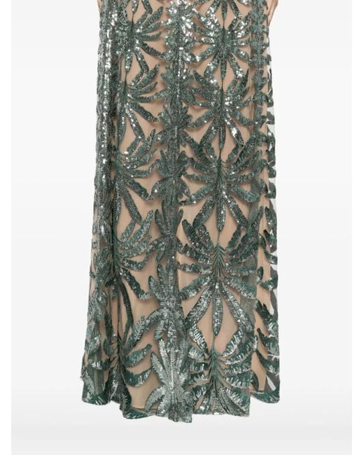 Elie Saab ホルターネック チュールドレス Green