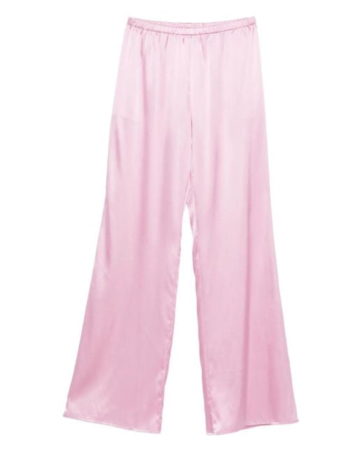 Purotatto Pink Elasticated-Waistband Trousers