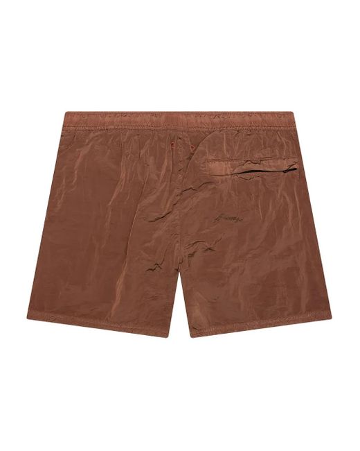 Stone Island Brown Drawstring Shorts for men