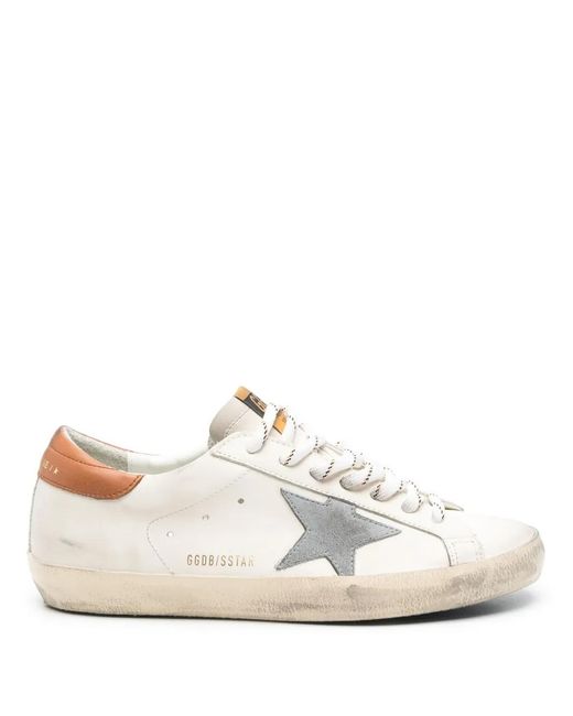 Golden Goose Deluxe Brand White Sneakers 'Super-Star' for men