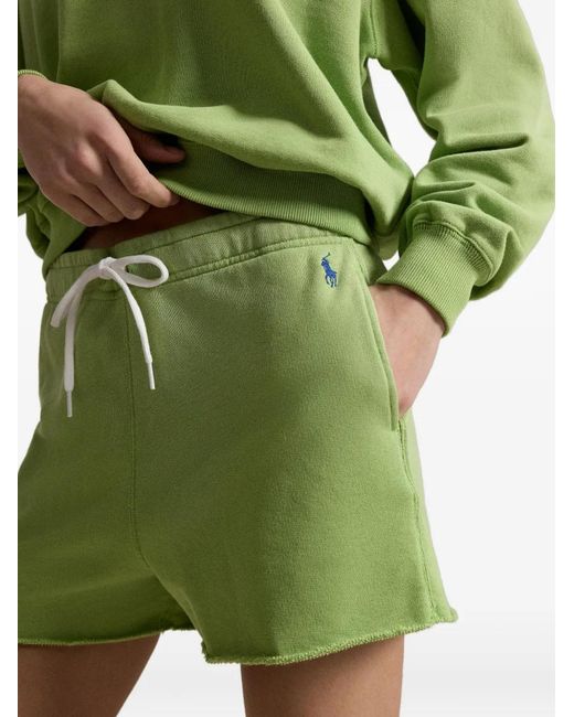 Polo Ralph Lauren Green Polo Pony-Embroidered Drawstring-Waist Shorts