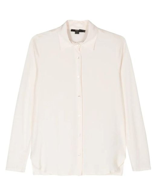 Seventy White Long-Sleeve Panelled Shirt