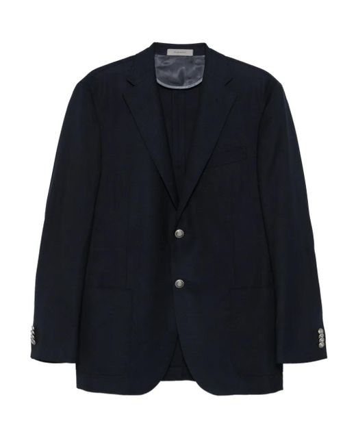 Blazer con bolsillo de parche Corneliani de hombre de color Blue