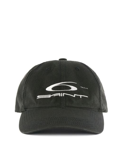 メンズ SAINT Mxxxxxx Logo-embroidered Baseball Cap Black