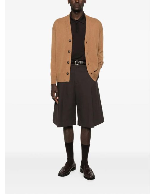 Roberto Collina Black Long-Sleeve Polo Shirt for men