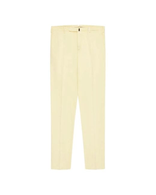 Incotex White Slim-Fit Trousers for men
