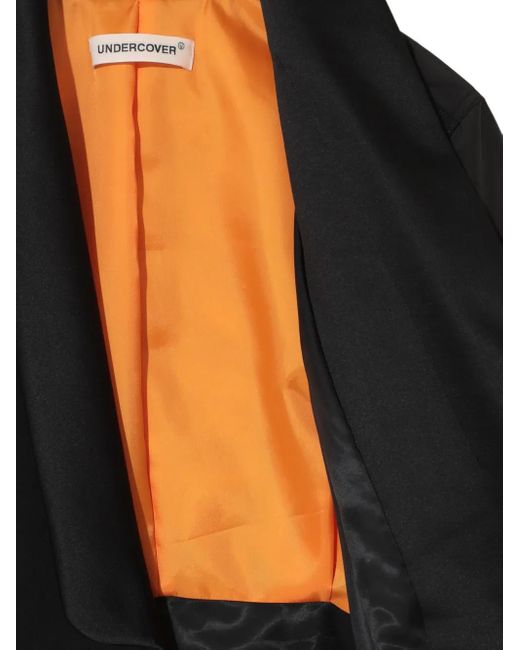 Undercover Black Shawl-Lapel Bomber Jacket