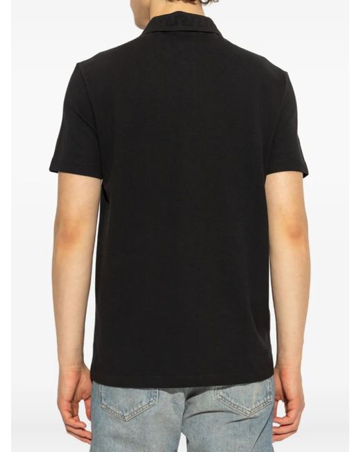 Versace Poloshirt mit Medusa-Logo in Black für Herren