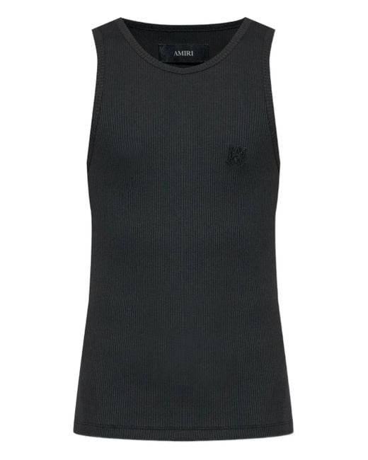 Amiri Black Ribbed Top for men