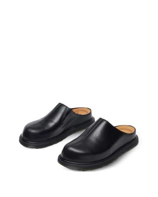 Dr. Martens Black San Leather Mules
