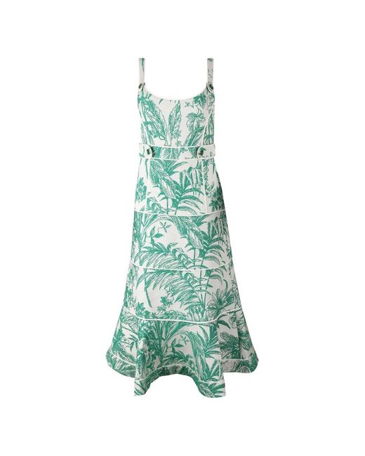 green dresses wedding guest Maison Tara Maxi Dress