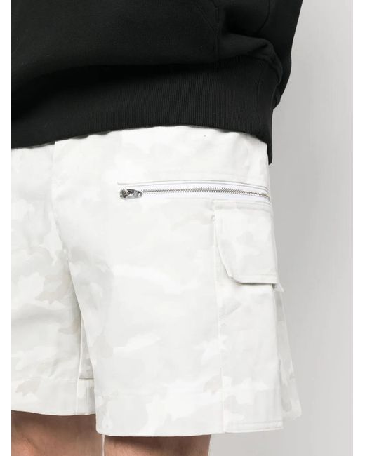 1017 ALYX 9SM White Shorts With Camouflage Print for men
