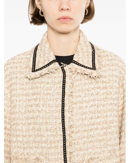 Karl Lagerfeld Natural Boucle Jacket