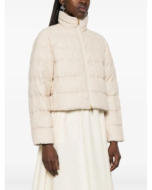 Moncler White Thoirys Jacket