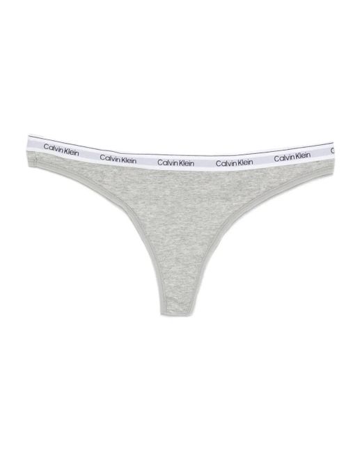 Calvin Klein Red Logo Waistband Briefs (Set Of Three)