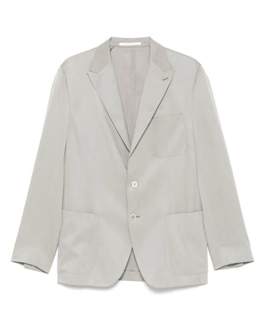 Eleventy Gray Single-Breasted Blazer for men