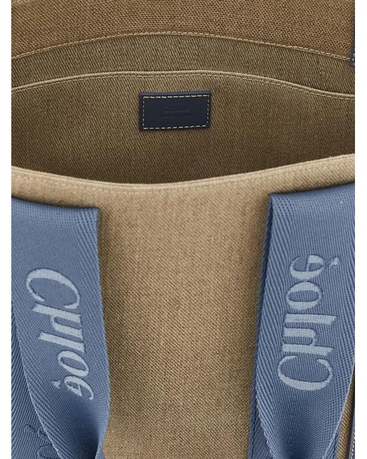 Chloé Blue Small Woody Tote Bag