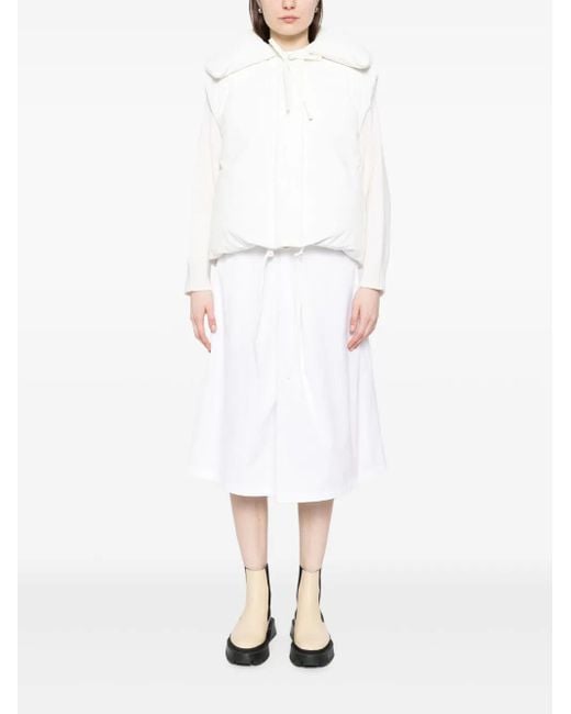 Jil Sander White Padded Jacket