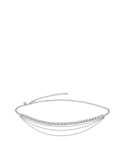 Liu Jo White Precious-Stones Belt