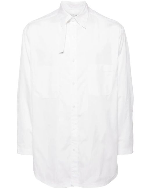 Yohji Yamamoto White Cotton Shirt for men