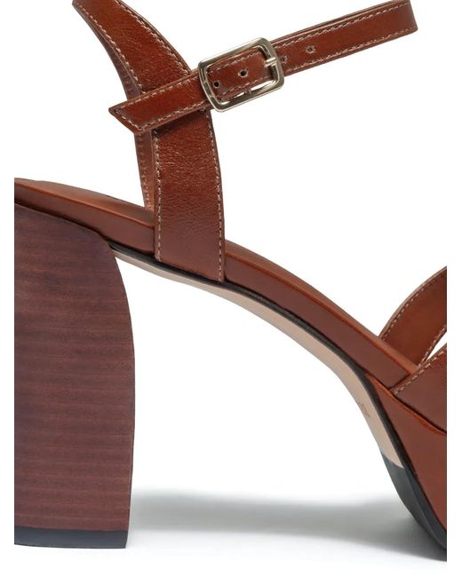 Bernardo Brown Vittor Woven Platform Sandals