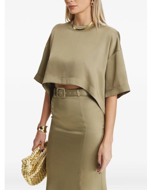 Il Volo Natural Anais Cropped Short-Sleeve T-Shirt
