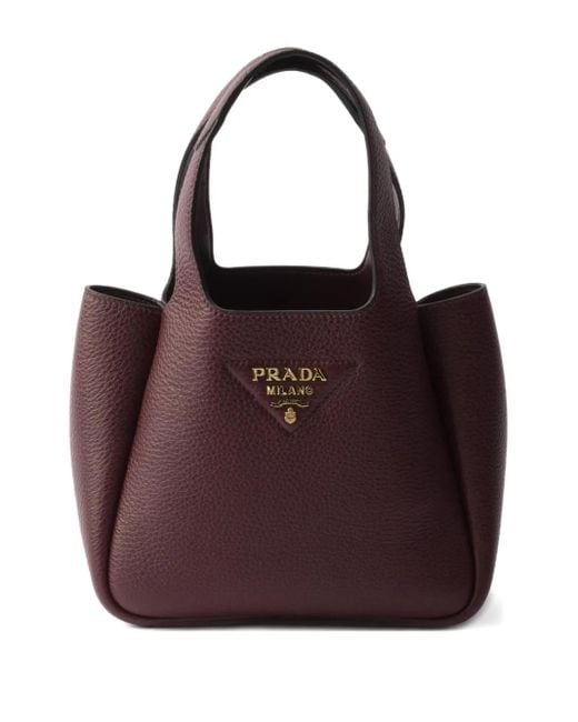 Prada Purple Mini-Tasche Mit Henkel