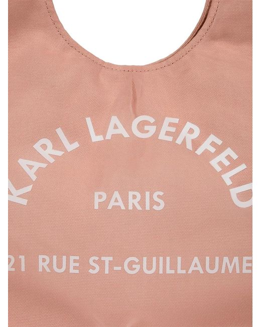 Karl Lagerfeld Pink Rue St-Guillaume Tote Bag