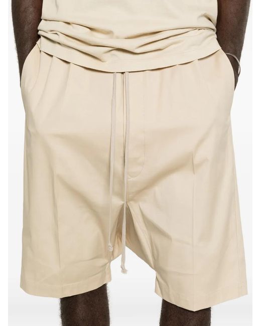 Rick Owens Natural Drawstring Shorts for men