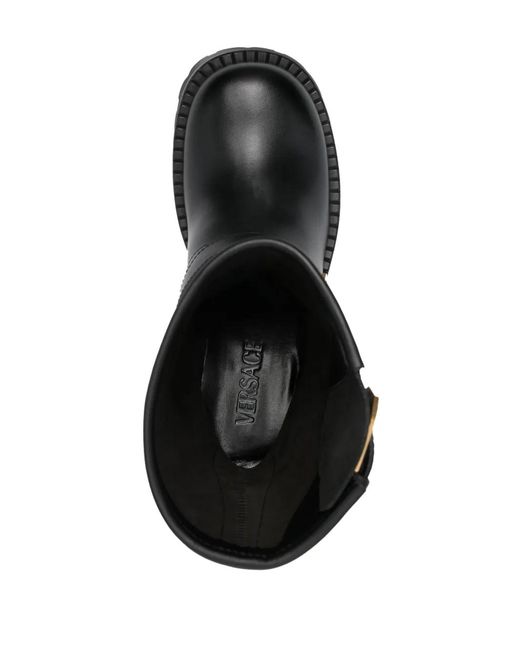 Versace Black Biker Boots