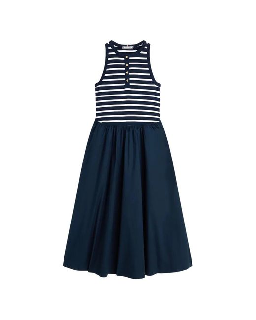 blue and white tommy hilfiger dress Tommy Hilfiger Size 16 Navy/Green/White Stripe Pre-Owned Ladies Dress