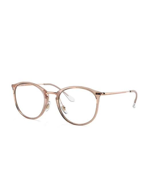 Ray-Ban Natural Round-Frame Glasses