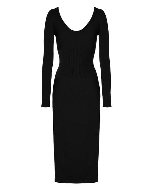Wolford Black Long-Sleeve Luxe Merino Dress