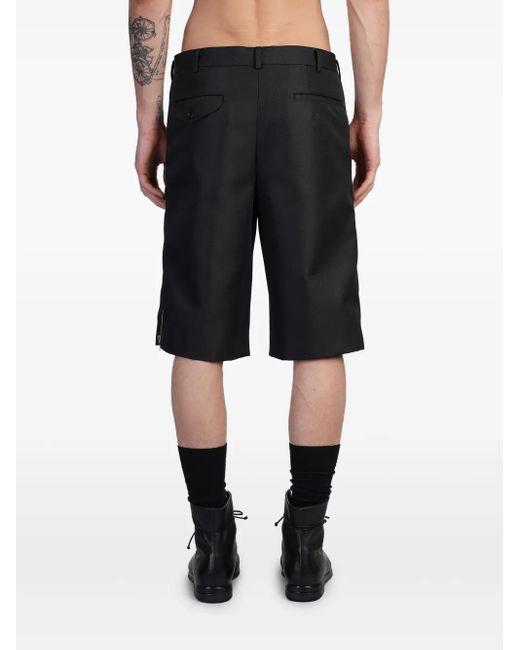 Comme des Garçons Shorts Met Ritsdetail in het Black voor heren