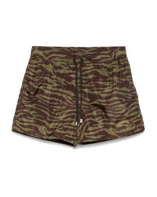 The Attico Brown And Dark Shorts