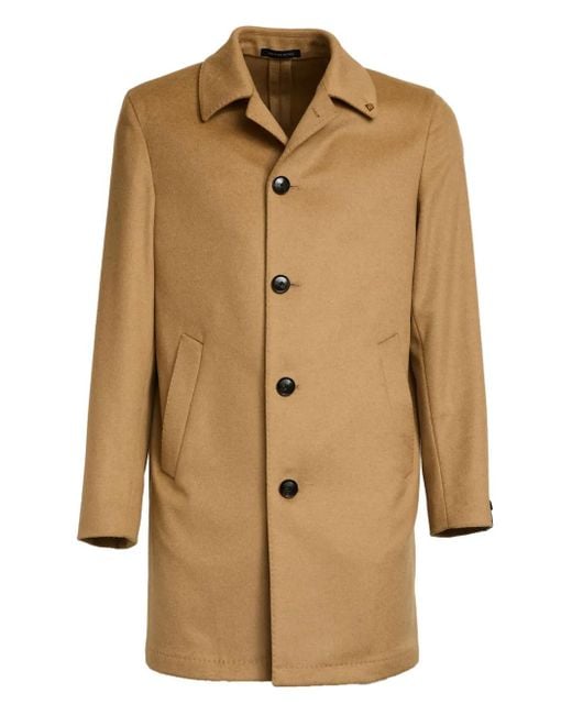 Sartorio Napoli Natural Buttoned Coat for men
