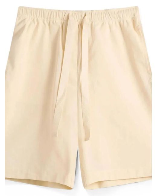 Studio Nicholson Natural Elasticated-Waist Drawstring Shorts