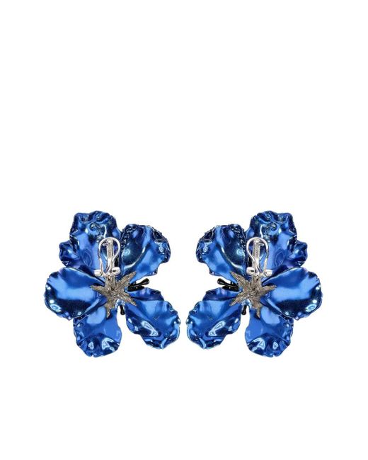 Anabela Chan Blue Poppy Multi-Stone Earrings
