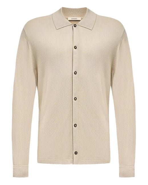 12 STOREEZ Natural Buttoned Silk-Cotton Shirt for men