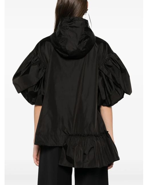 Simone Rocha Black Top Mit Rüschen