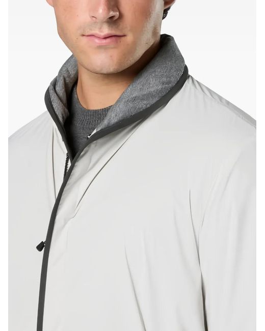 Sease Gray Reversible Zip-Front Jacket for men