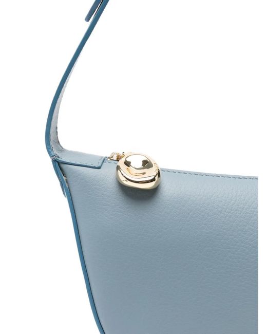 Joseph Blue Leather Shoulder Bag