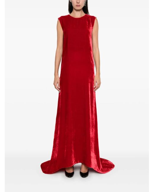 P.A.R.O.S.H. Red Relur Maxi Dress